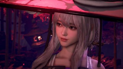 A screenshot from the Switch 2 version of Stellar Blade
