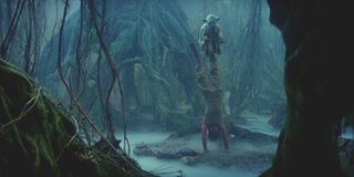 Luke Skywalker and Yoda in The Empire Strikes Back
