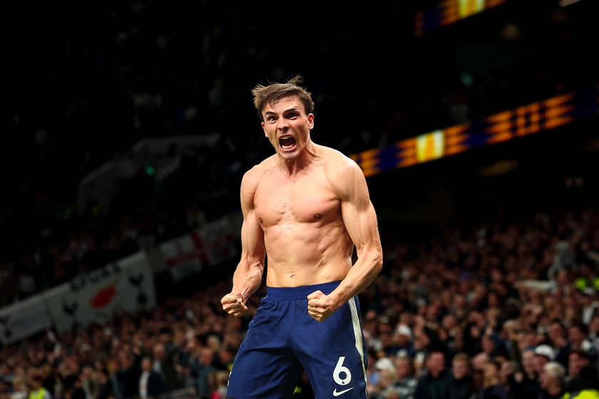 Joao Palhinha celebrates Spurs&#039; late equaliser against Wolves