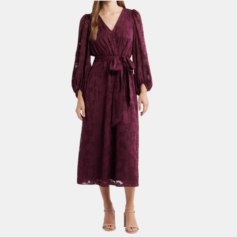 Image of burgundy dress