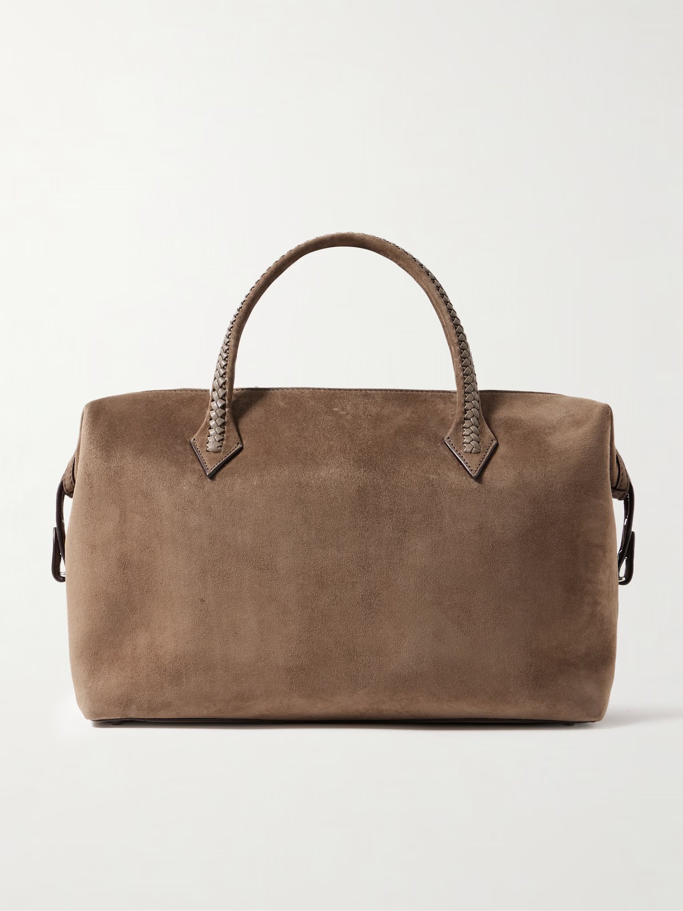 Perriand Large Leather-Trimmed Suede Tote