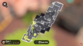 Splatoon 3 Using the map in Recon mode