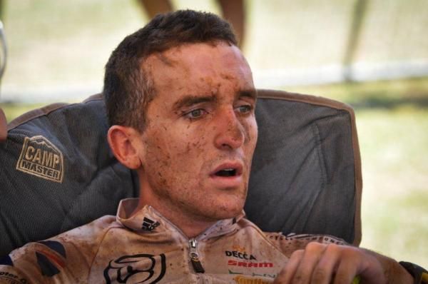 Max Knox utterly exhausted