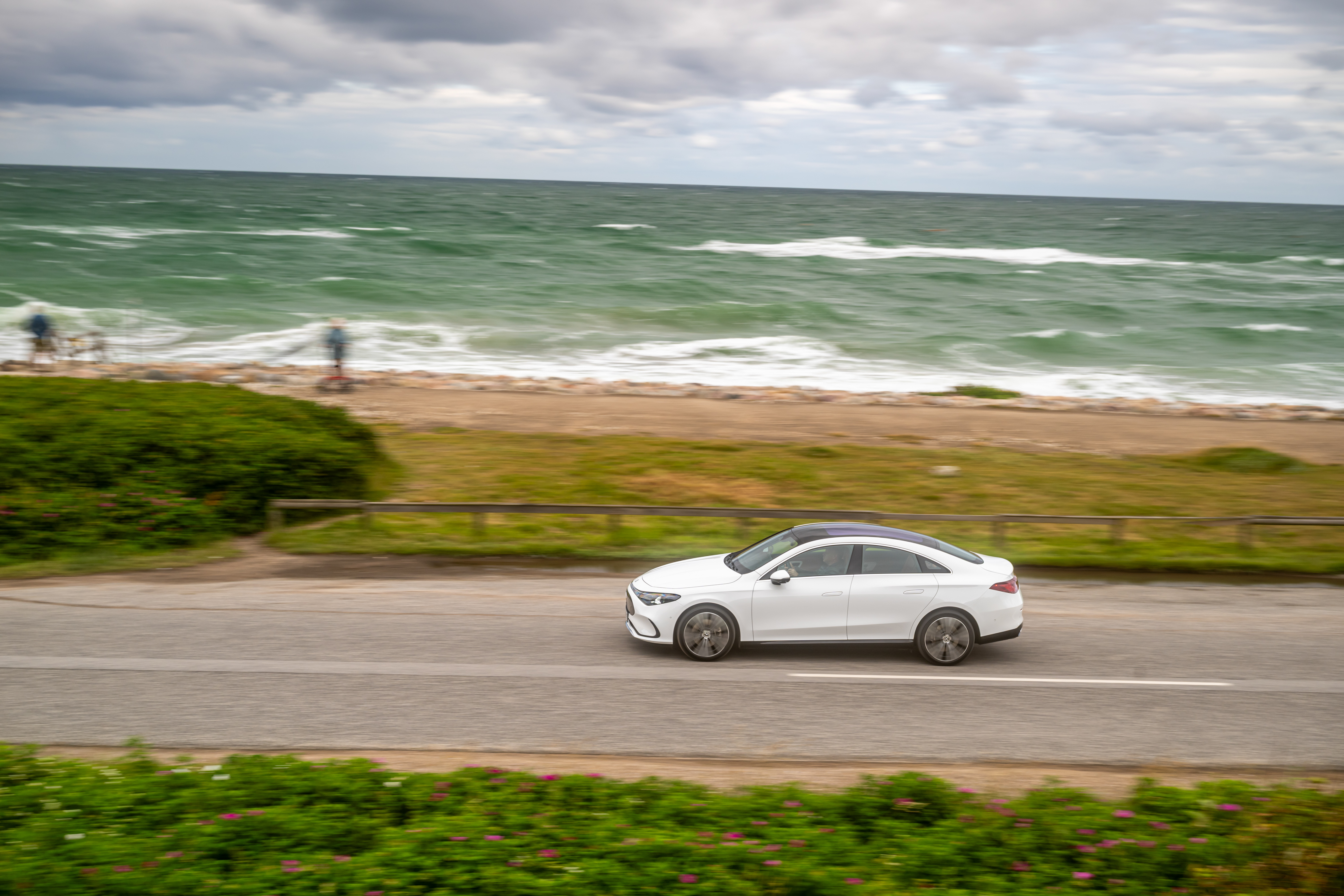The new Mercedes-Benz CLA on the Danish coast
