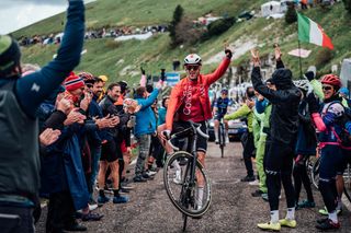 Images from stage 20 of the 2024 Giro d'Italia on Monte Grappa – Zac Williams/SWpix.com