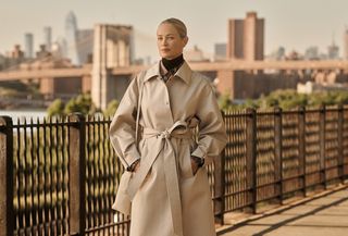 Banana Republic fall 2024 campaign with Carolyn Murphy.