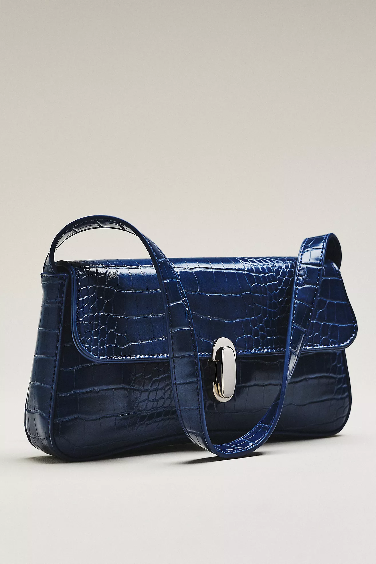 Maeve Faux-Leather Croc Purse