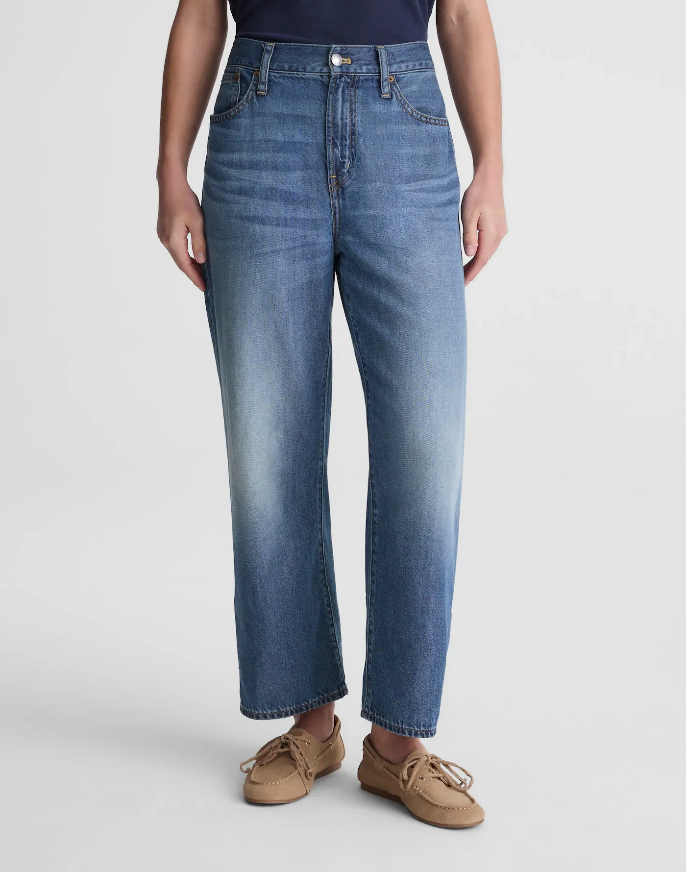 Madewell, The Perfect Vintage Wide-Leg Crop Jean in Airy Denim