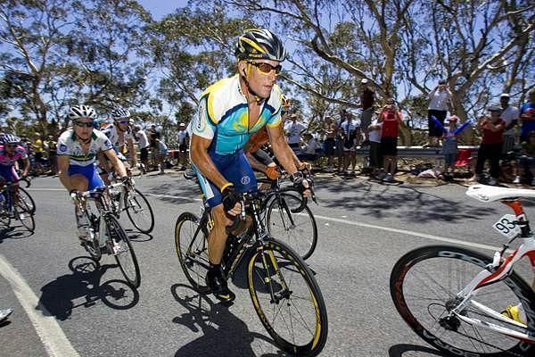 Armstrong tested his legs at the Tour Down Under.