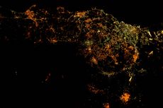 Mount Etna Erupts: Astronaut View