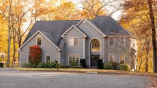 House in fall 