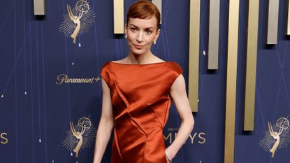 Britt Lower Brings Fall's Trendiest Color to the Emmys Red Carpet