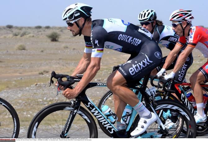 Tom Boonen (Omega Pharma-QuickStep) rolls along during stage 1 at the Tour of Oman