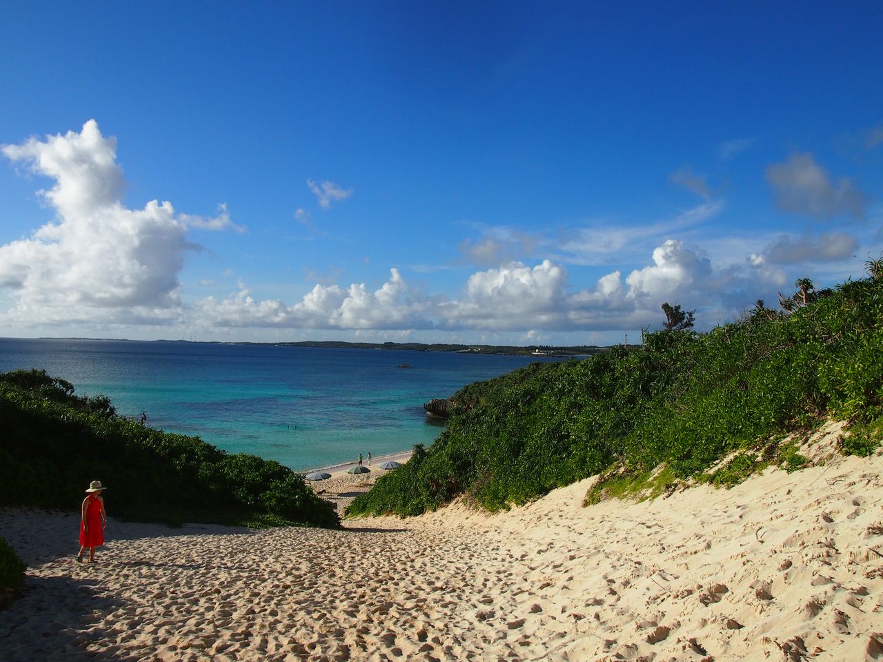 A beach in Okinawa, Japan