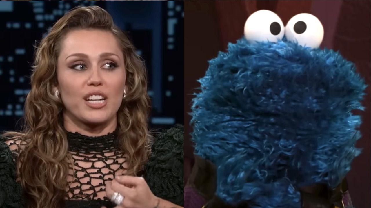 Miley Cyrus’ Furry Blue Chaps Are Giving Cookie Monster (And I Think It