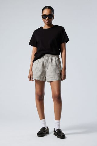 Relaxed Boxer Cotton Shorts