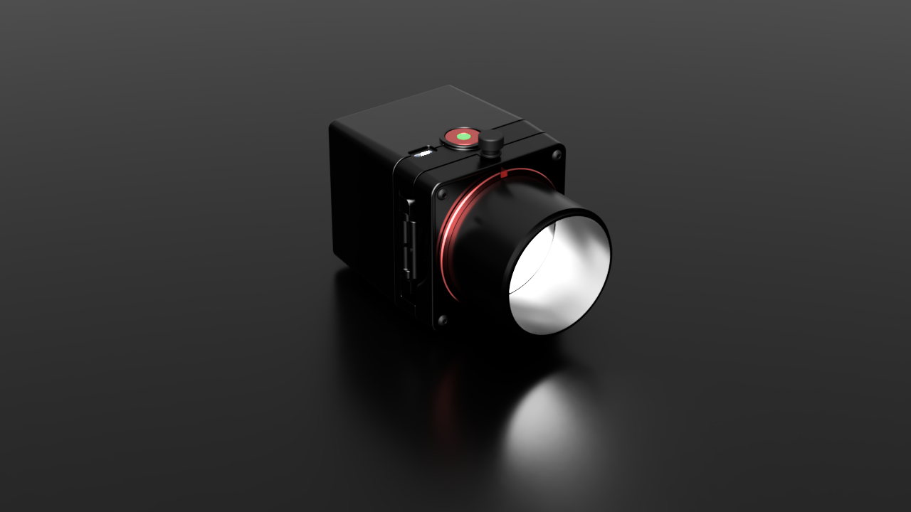 Valoi easy35 v2 film scanner on a dark background