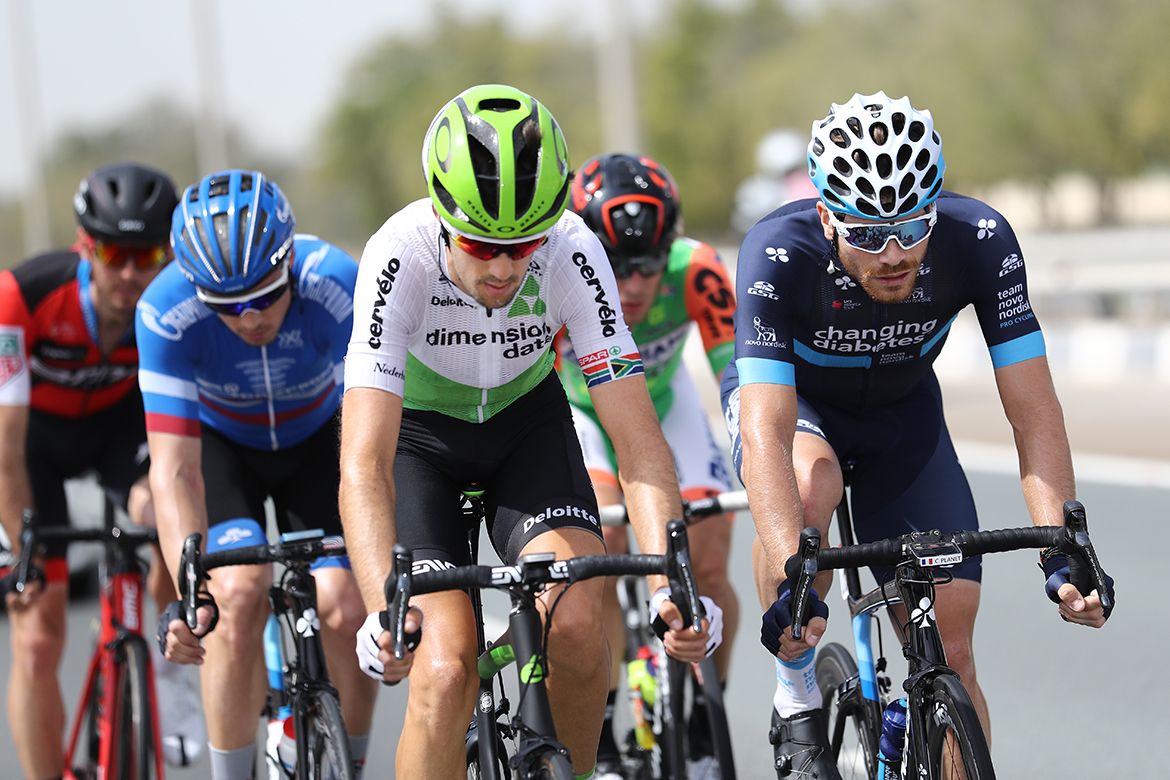 Dimension Data's Jaco Venter in the breakaway