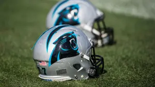 Carolina Panthers helmuts