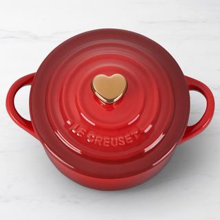 Le Creuset Mini Cocotte with Heart Knob, 8-Oz.