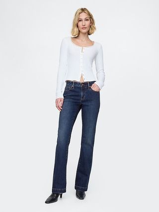 Gap + Low Rise Stride Jeans With Washwell