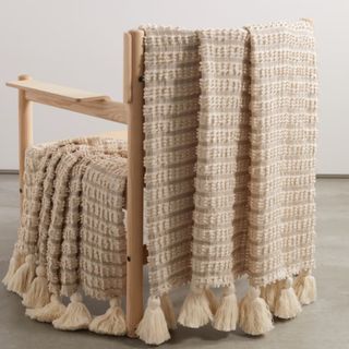 Soho Home Cassia Tasseled Cotton Throw