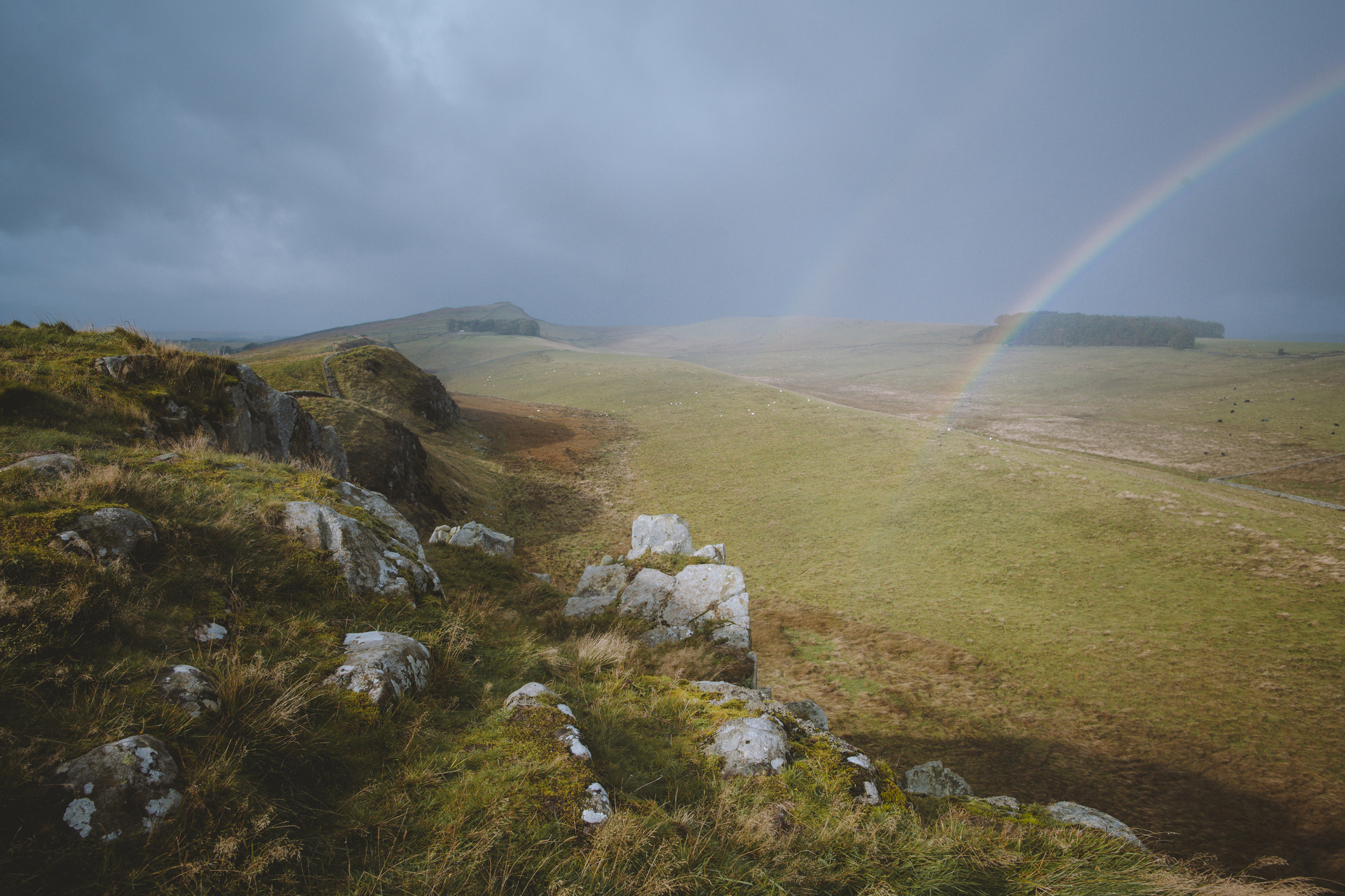 Hadrian&#039;s Wall in the United Kingdom.