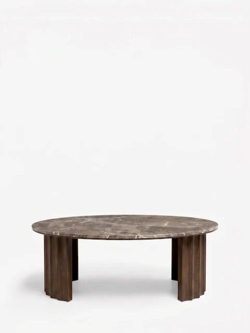 Santa Fe Mango Wood and Marble Coffee Table