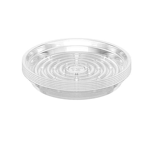 Clear plant saucers