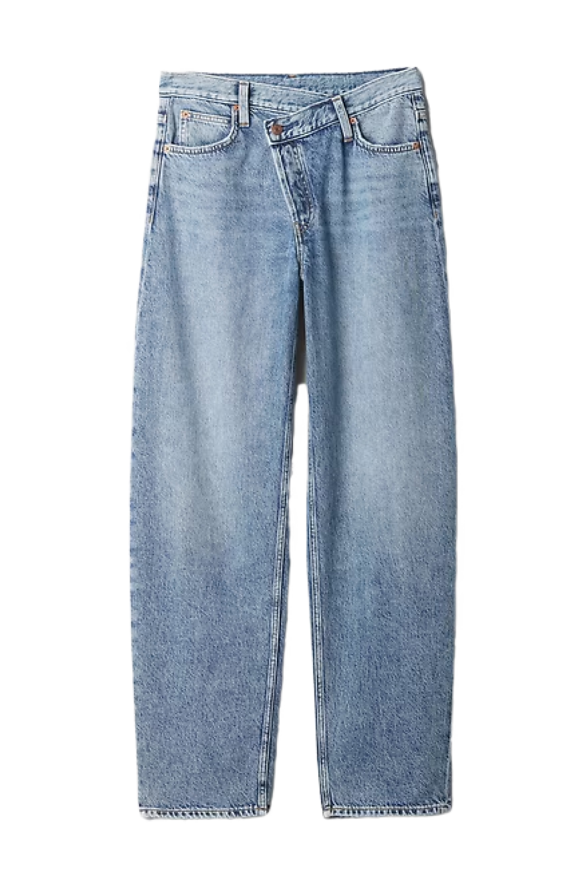 Gap, High Rise Crossover Barrel Jeans