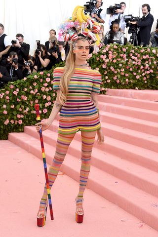 Cara Delevingne attends The 2019 Met Gala Celebrating Camp: Notes on Fashion at Metropolitan Museum of Ar