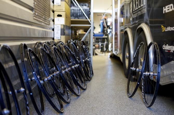 Like many teams, Optum races on tubulars and trains on clinchers