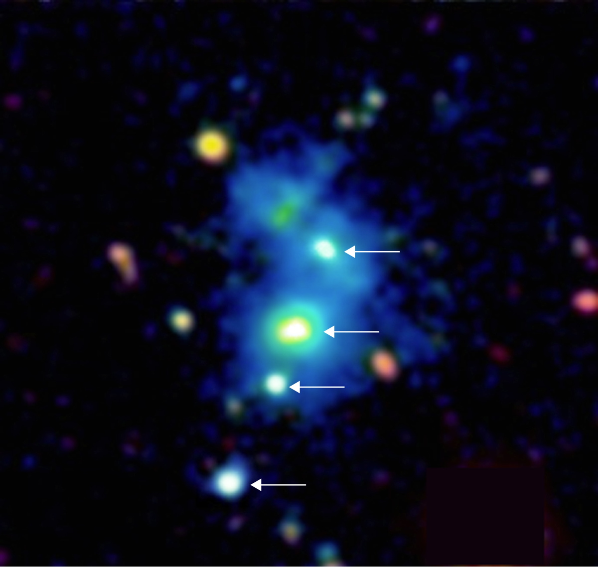 Rare Quasar Quartet Is The First Of Its Kind Ever Seen Space