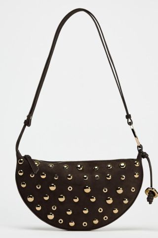 Zara Studded Shoulder Bag