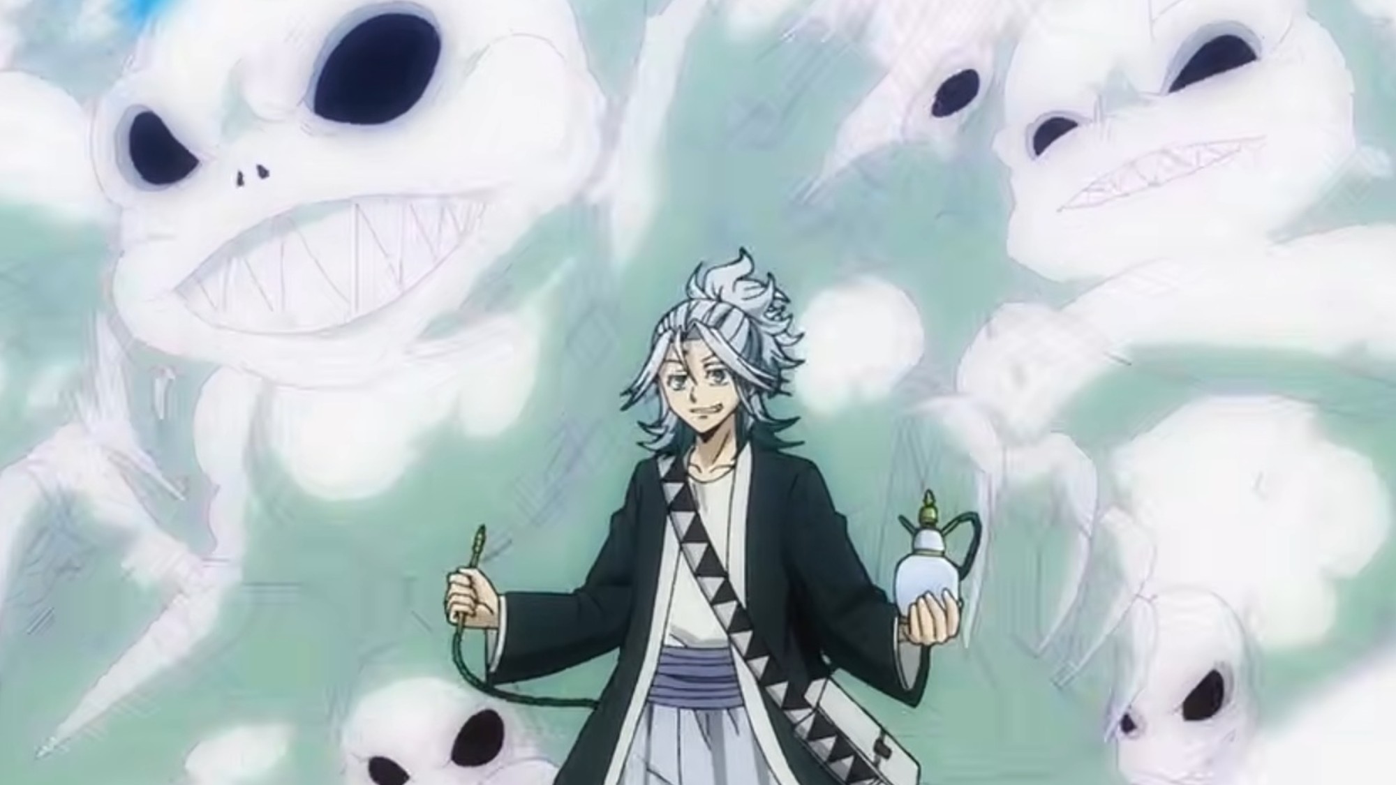 Moku with giant smoke clouds in The Vermillion Mask