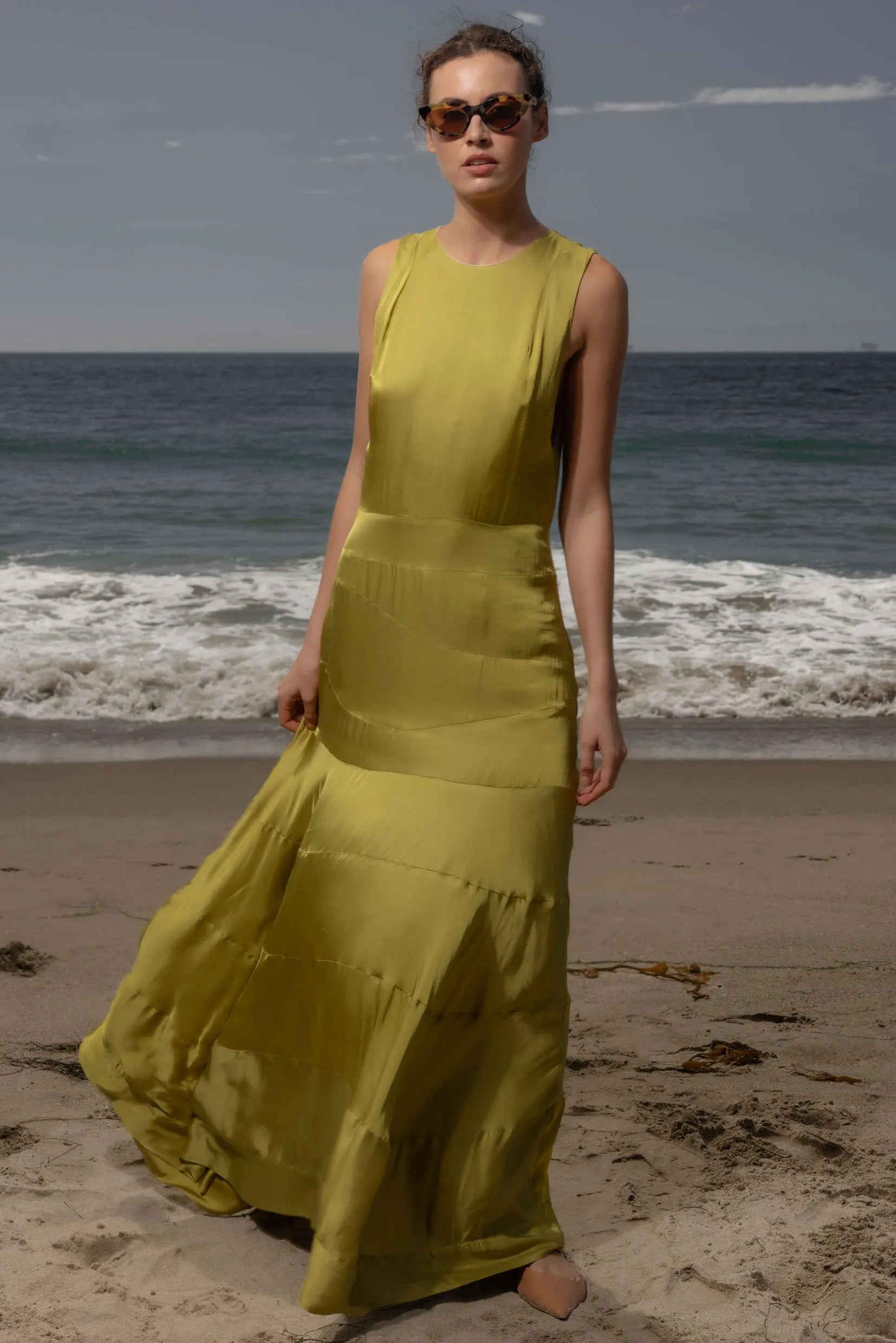 Gale Gown - Chartreuse