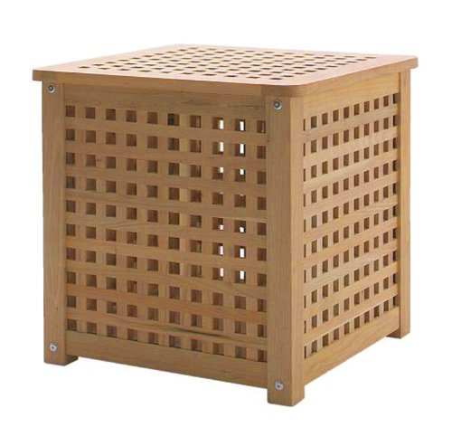 Ikea Hol - Side Table, Acacia - 50x50 Cm