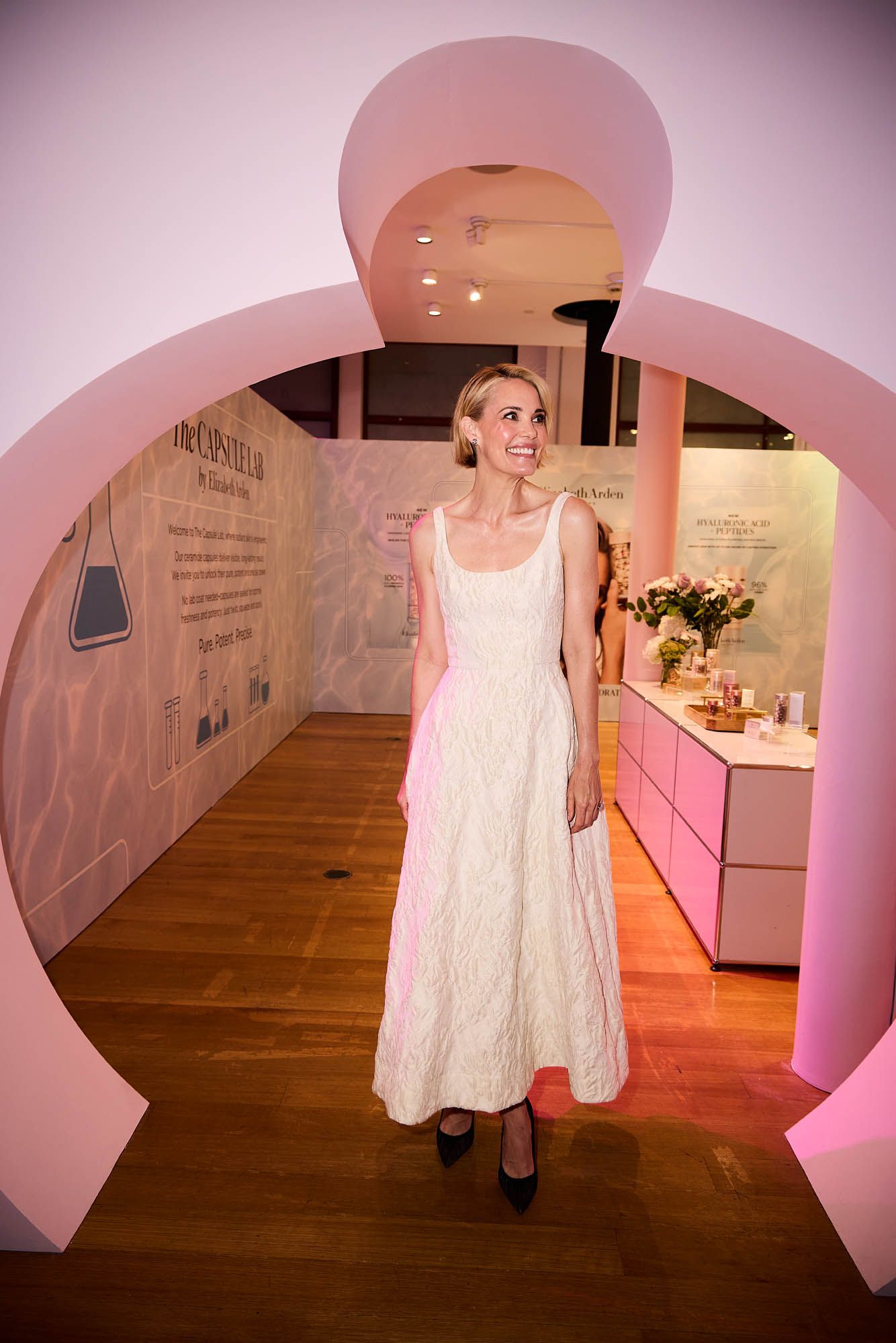 Leslie Bibb attends Elizabeth Arden's The Capsule Lab in SoHo New York