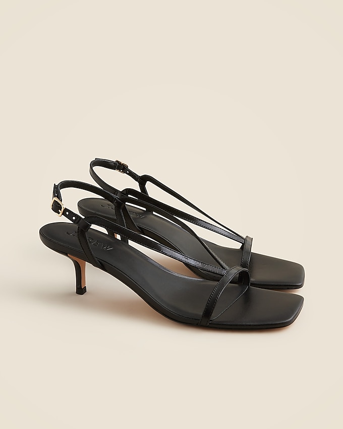 Krista slingback kitten - sandals in leather