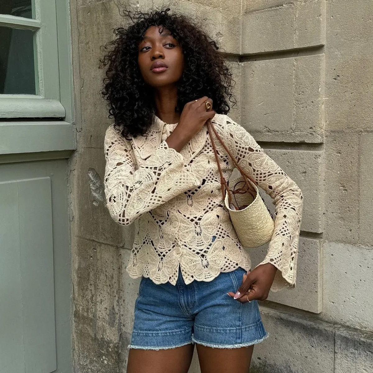 I've Just Come Back From Paris—6 Anti-Trend Tops French Women Are Wearing With Denim Shots