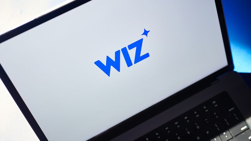 Wiz logo pictured on a laptop screen.