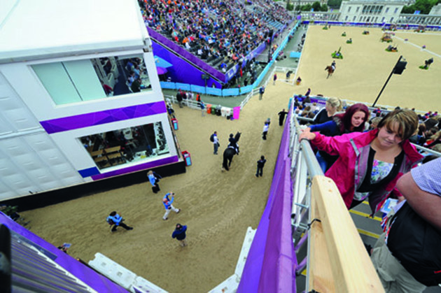 Where the magic happened: the view on entering the arena in Greenwich
