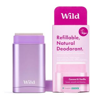 An image of the pink Wild deodorant refill pack aka the ideal last minute christmas gift