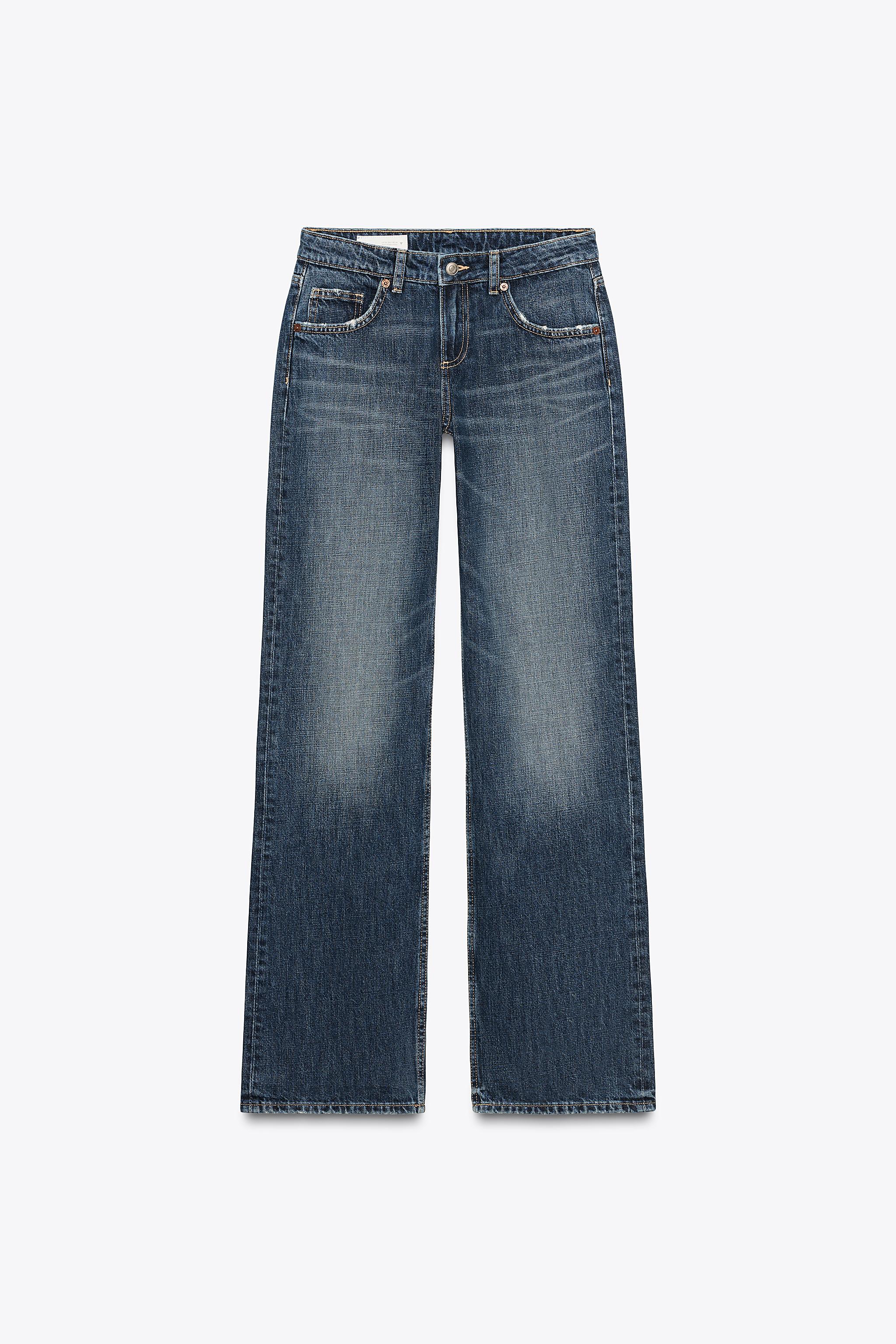 Trf Low Rise Wide Leg Jeans