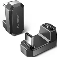 JSAUX  180 Degree USB-C Male to USB-C Female Adapter [2-Pack]