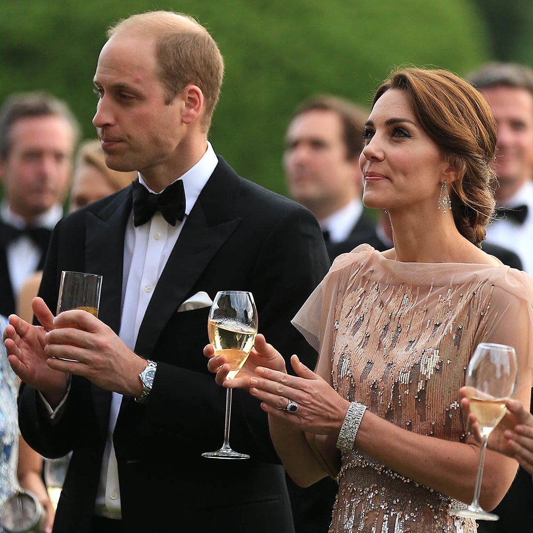 KING&#039;S LYNN, ENGLAND - JUNE 22: HRH Prince William and Catherine, Duchess of Cambridge attend a gala dinner in support of East Anglia&#039;s Children&#039;s Hospices&#039; nook appeal at Houghton Hall on June 22, 2016 in King&#039;s Lynn, England. (Photo by Stephen Pond/Getty Images)