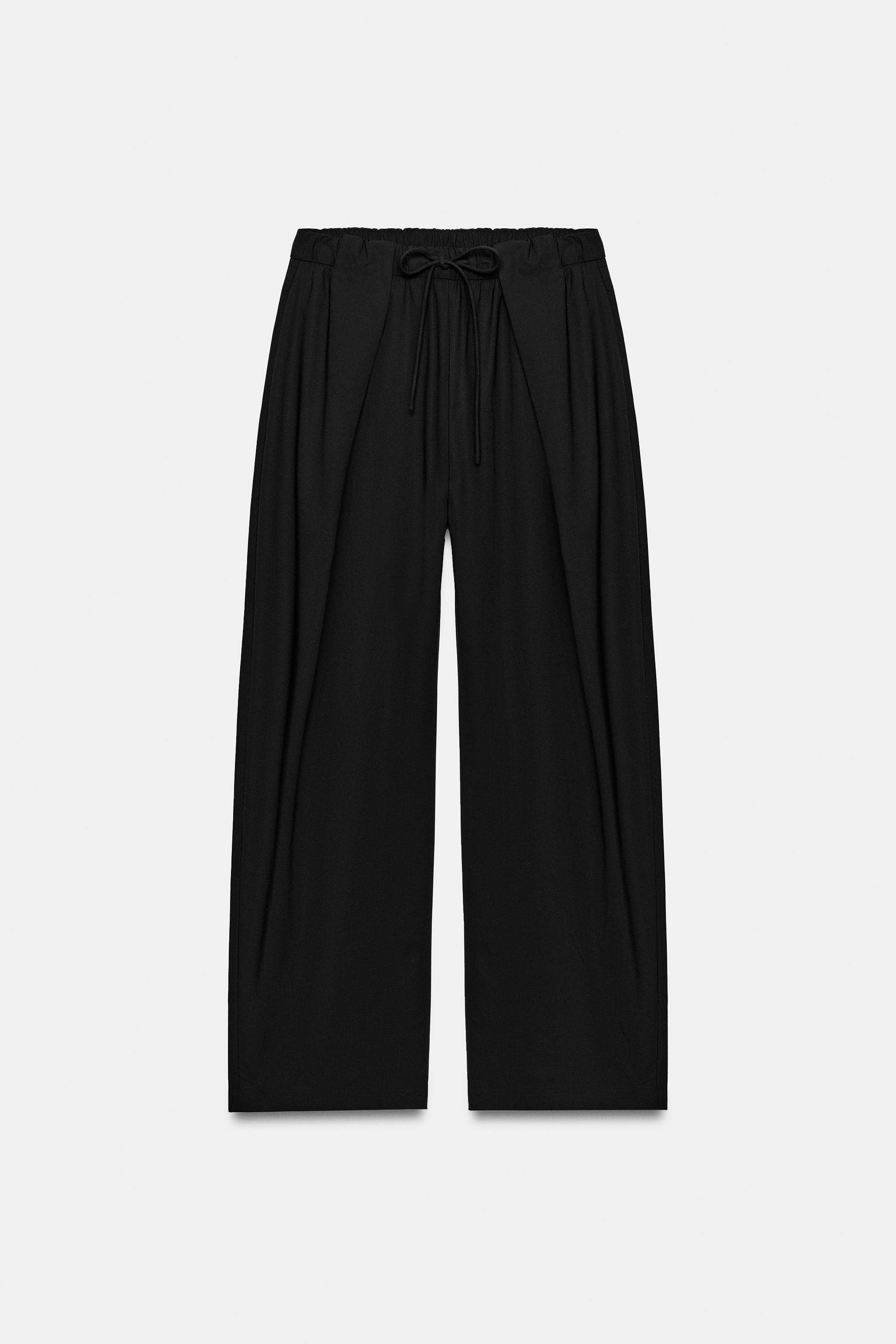 Zw Collection Pleated Trousers - Black - Xs