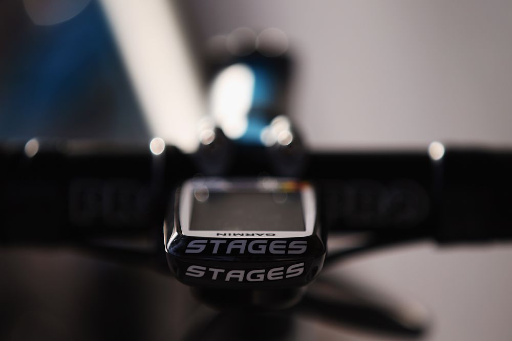 Mikel Landa uses a Stages power meter