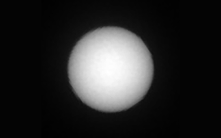 Small, distant Deimos' passage across the sun is considered a transit, rather than an eclipse.