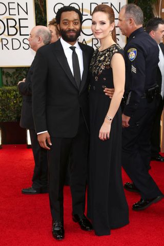 Chiwetel Ejiofor And Shari Mercer At The Golden Globes 2014